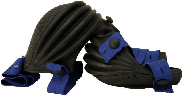 Afbeeldingen van Kniebeschermer Harmonica rubber kort