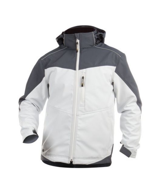 Afbeeldingen van Dassy Softshell jakarta wit/grijs