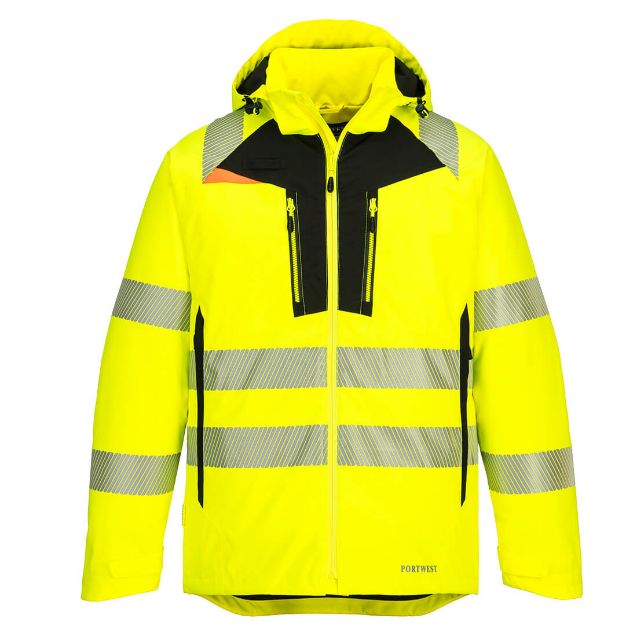 Afbeeldingen van PW Winterjas Hi-Vis DX461 geel/zwart XL