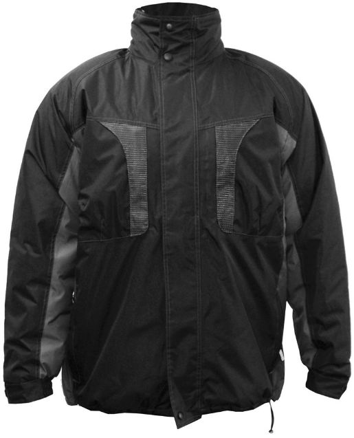 Afbeeldingen van M-wear parka 8520 zwart/grijs, 3xl