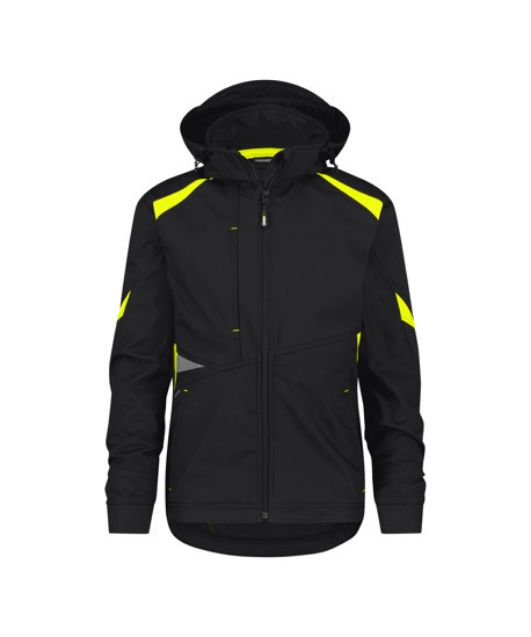 Afbeeldingen van Dassy Kalama Softshell zwart/geel