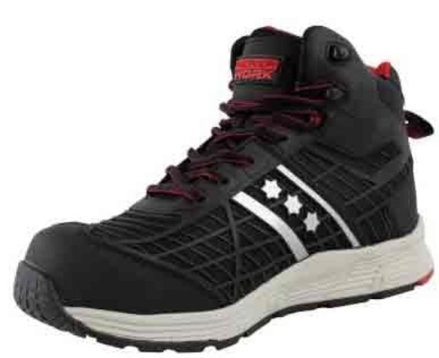 Afbeeldingen van Rucanor Score 331 S3 hoog zwart/rood