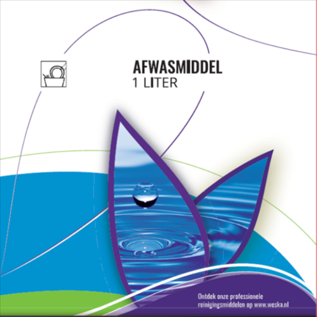 Afbeeldingen van Weska afwasmiddel citroen1ltr.