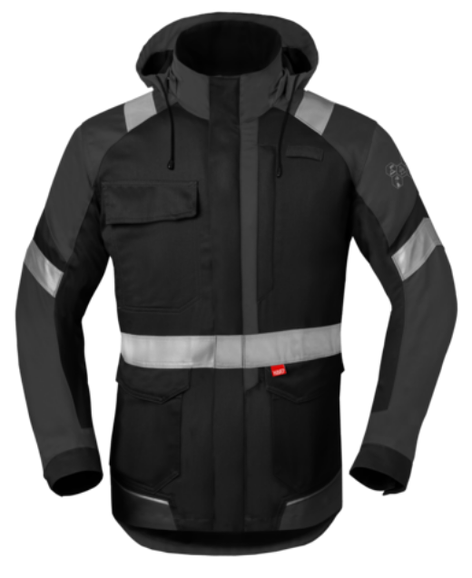 Afbeeldingen van Havep parka 50286 zwart/char. maat M